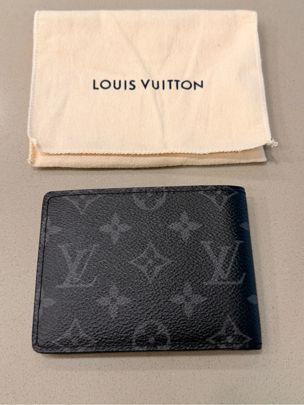 Louis Vuitton Men’s Multiple Wallet in Monogram Eclipse